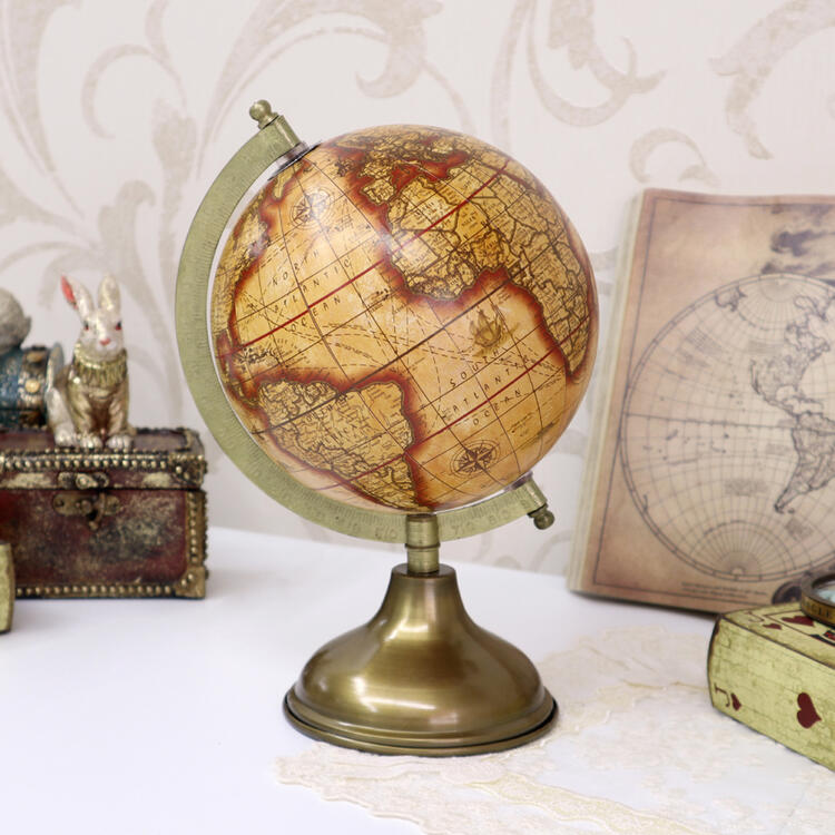 楽天市場】アンティーク 地球儀インテリア オブジェ クラシック