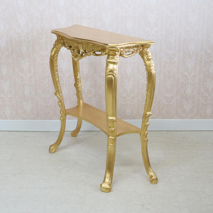 楽天市場】イタリア製 コンソール ゴールドコンソールテーブル サイド
