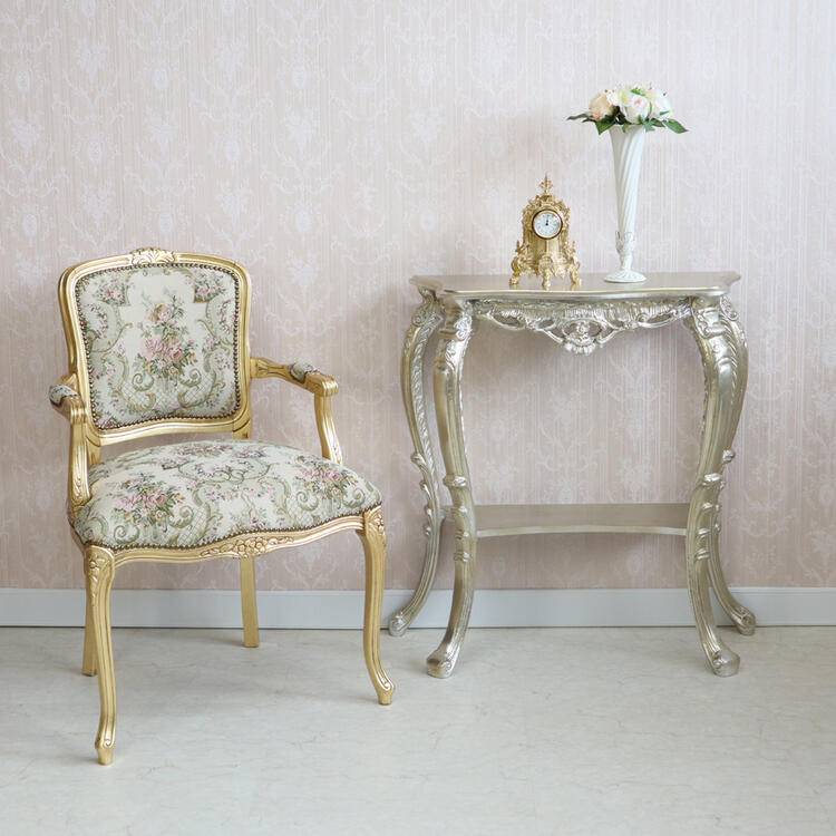 楽天市場】イタリア製 コンソール シルバーコンソールテーブル サイド