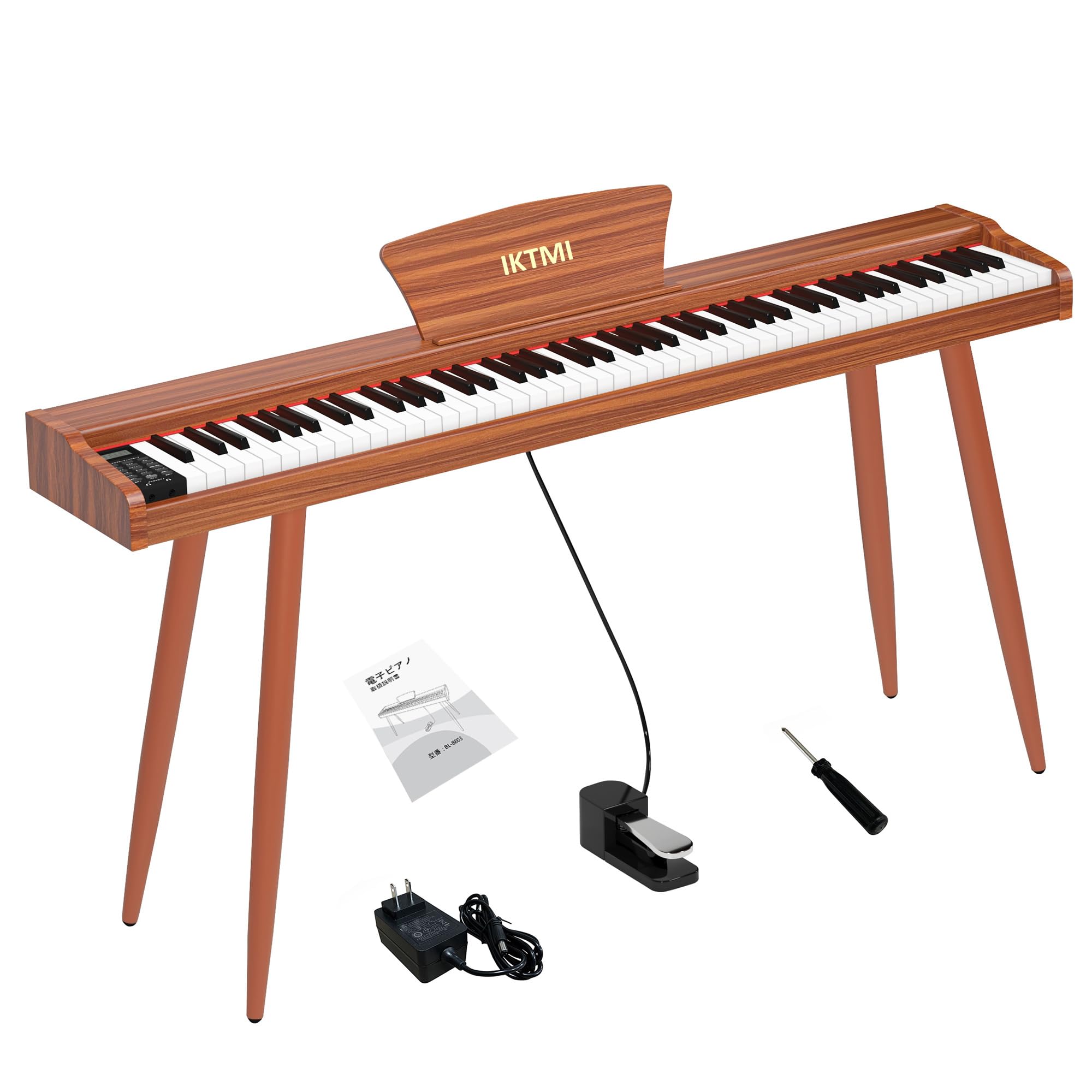 楽天市場】IKTMI 電子ピアノ 88鍵盤 木製 ピアノ 88鍵 Digital Piano