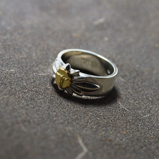 楽天市場】TADY&KINGリリーSV平打ちリングK18ロングホーン