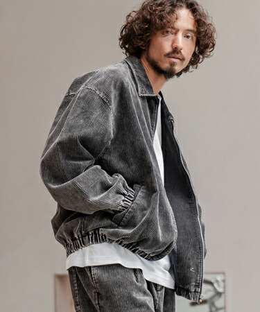 楽天市場】【CAMBIO(カンビオ)】フェード加工コーデュロイZIPブルゾン