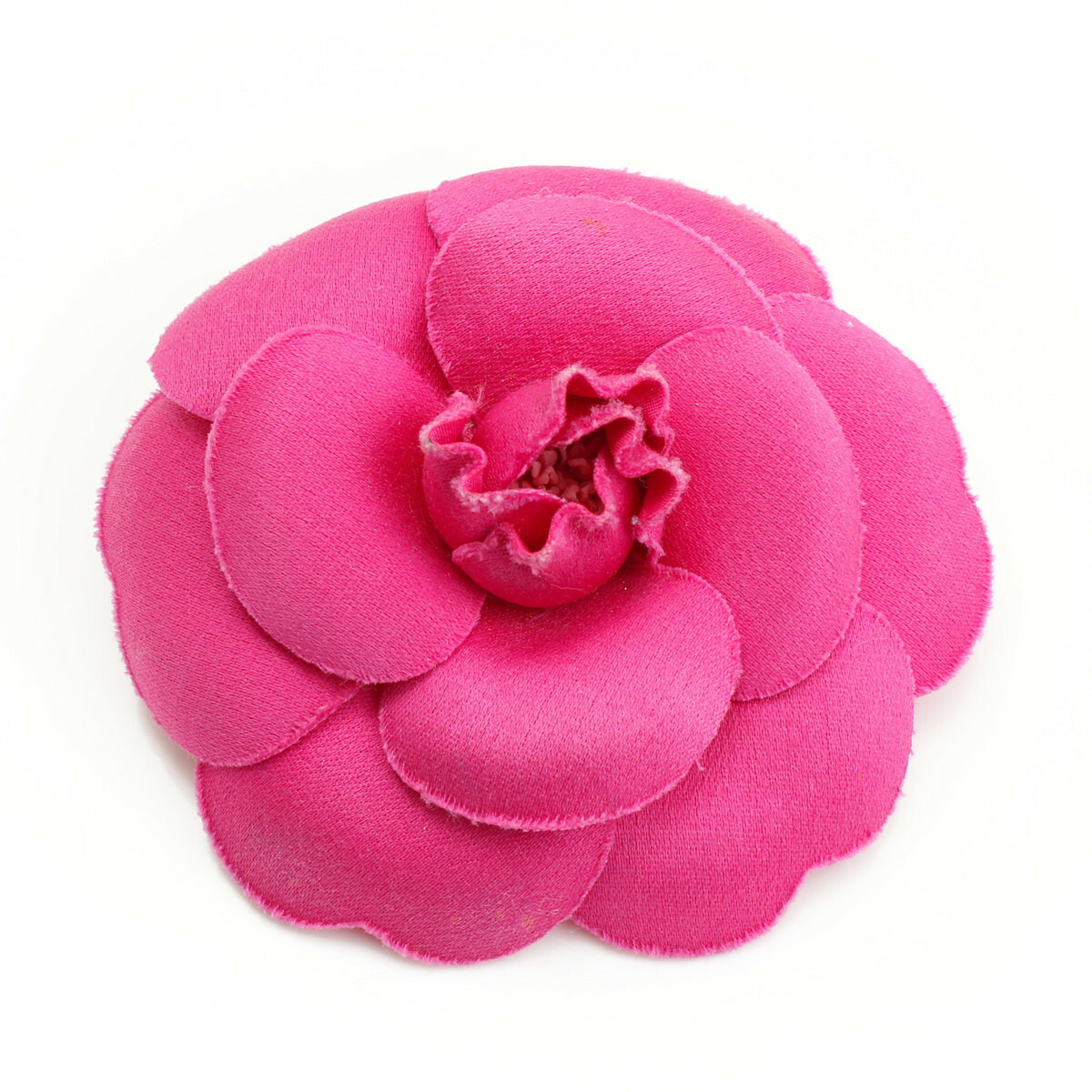 シャネル カメリア コサージュ ブローチ ヴィンテージ ピンク 箱付