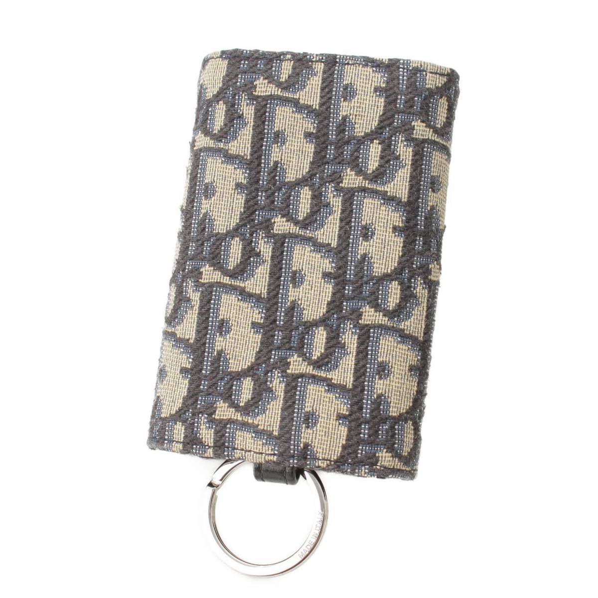 美品】Dior ディオール オブリーク ジャカード キーケース 定価6万4千