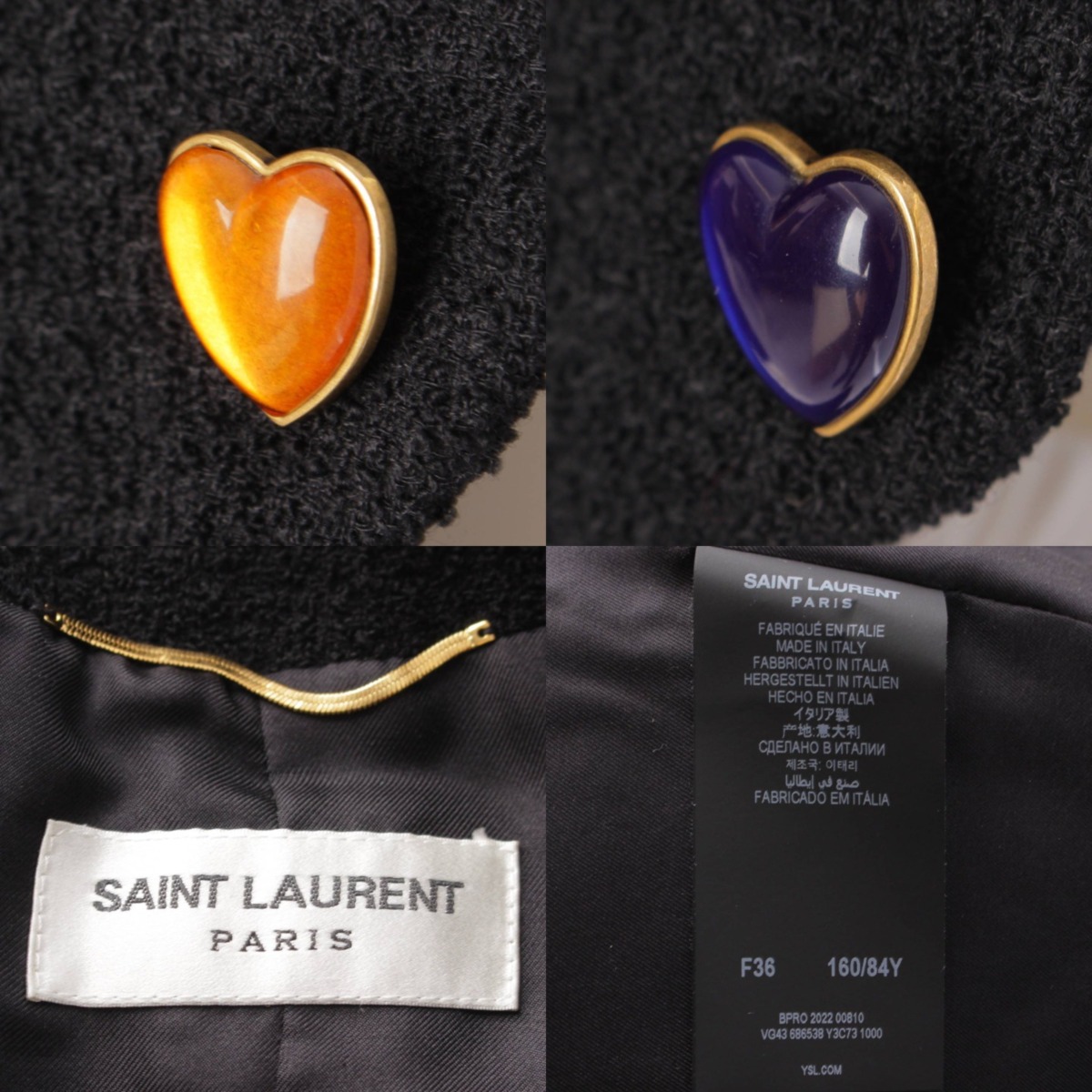 楽天市場】【サンローラン】SAINT LAURENT 22年 ブークレツイード ラブ