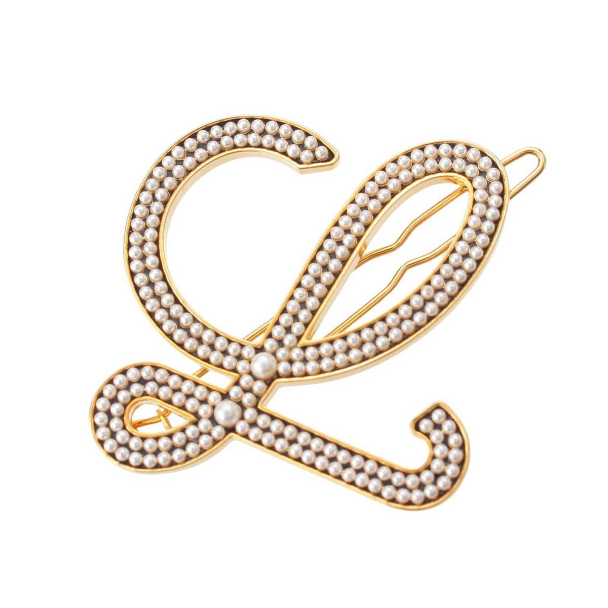 超美品】LOEWE ヴィンテージ ブローチ ハート×パール ゴールド 一点物