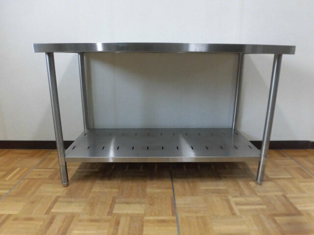 厨房 業務用 マルゼン ステンレス 作業台 W1200mm×D600×H780mm 調整脚+30mm
