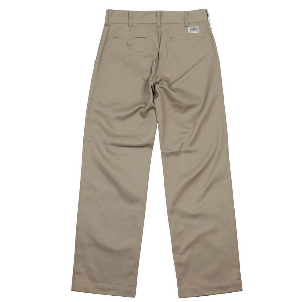 WEIRDO トラウザーズ ワーク パンツ チノパン W34 日本製 カーキ 楽天