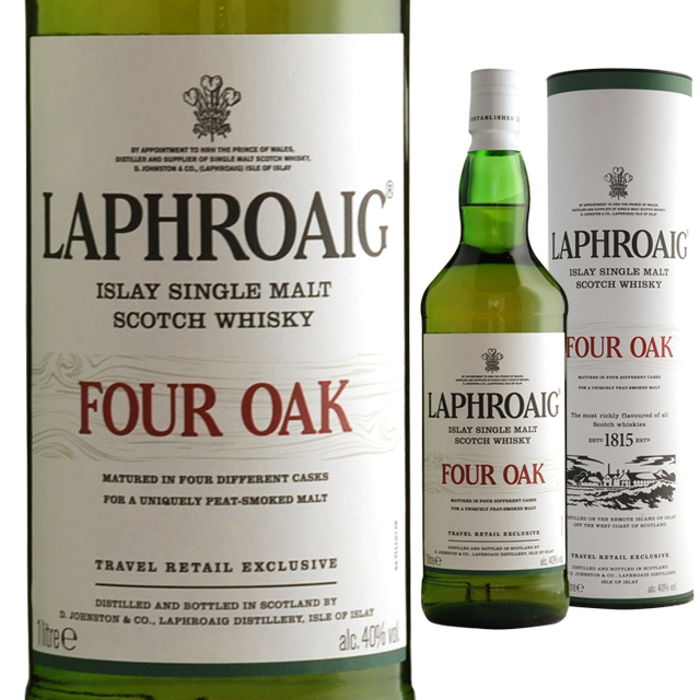 楽天市場】[大容量][円筒]ラフロイグ フォーオーク 40度 1000ml