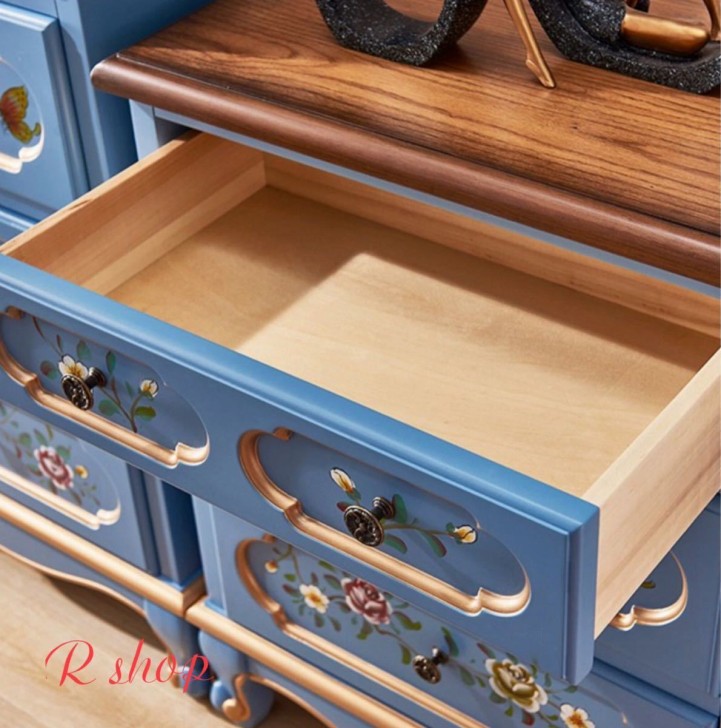 ロ*ズ様 ロココ調 チェスト 4段 洋タンス アンティーク調 家具 ロココ