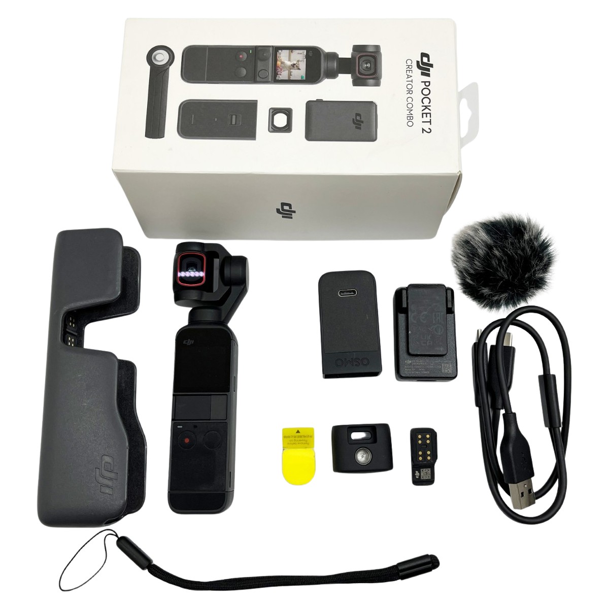 中古 DJI POCKET2 CREATOR COMBO (マイク、広角レンズ欠品)