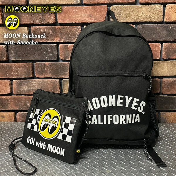 楽天市場】MOONEYES ムーンアイズ MOON Backpack with Sacoche ムーン