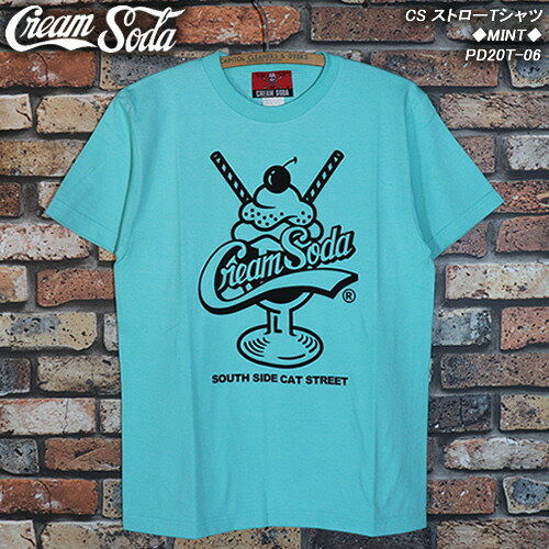 楽天市場】CREAM SODAクリームソーダ◇CS ストローTシャツ◇◇MINT