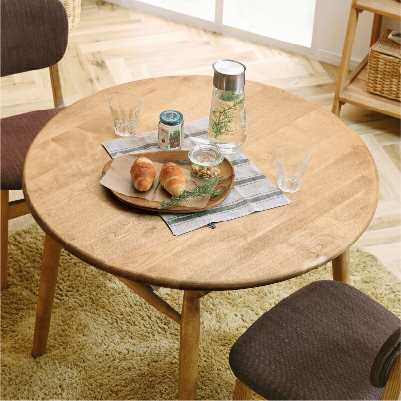 円形木製テーブル 半円 半円テーブル ダイニングテーブル専用