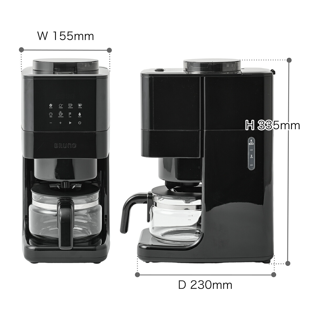 楽天市場】ブルーノ コーヒーメーカー ミル付き 全自動【特典付き