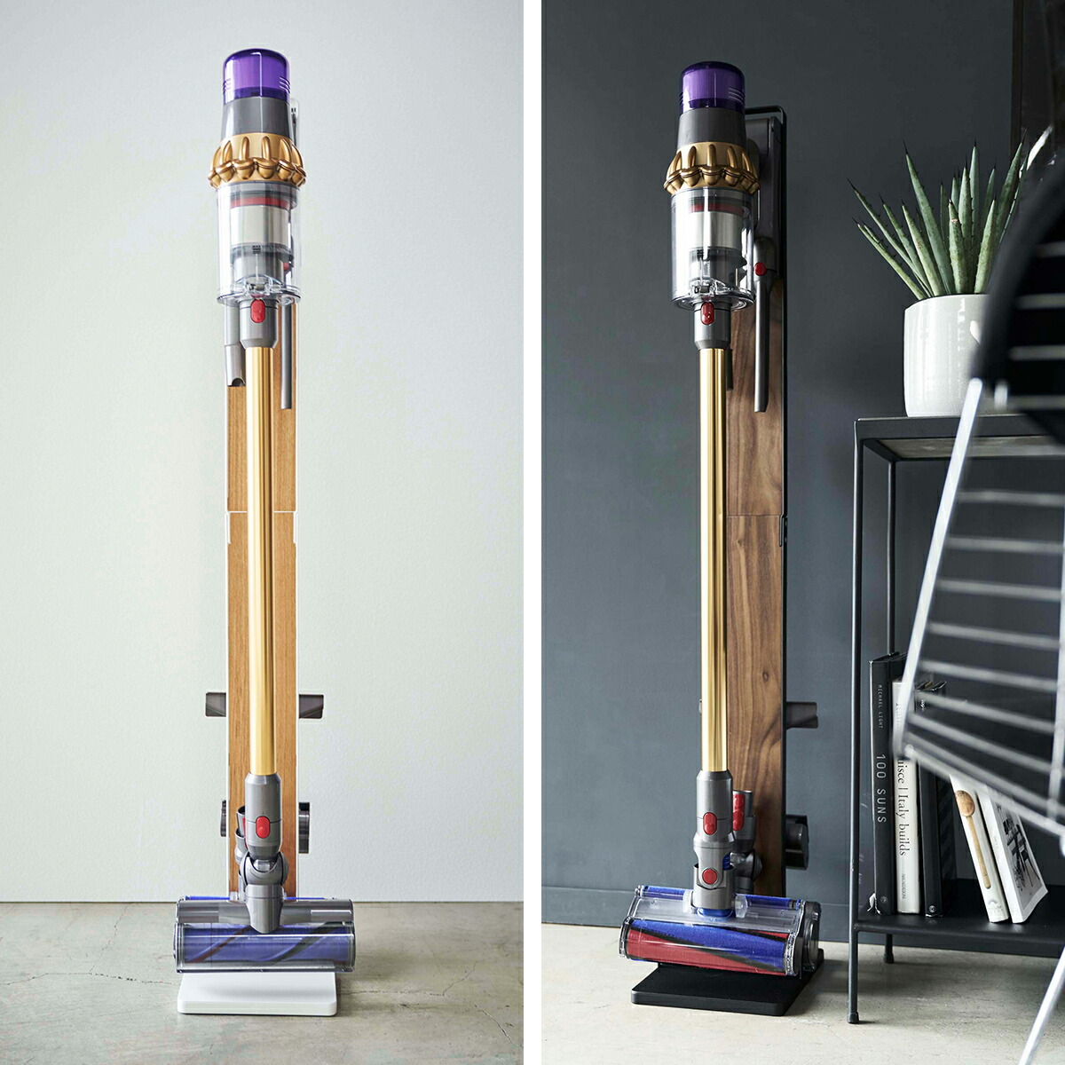 楽天市場】［ コードレスクリーナースタンド リン ］山崎実業 RIN