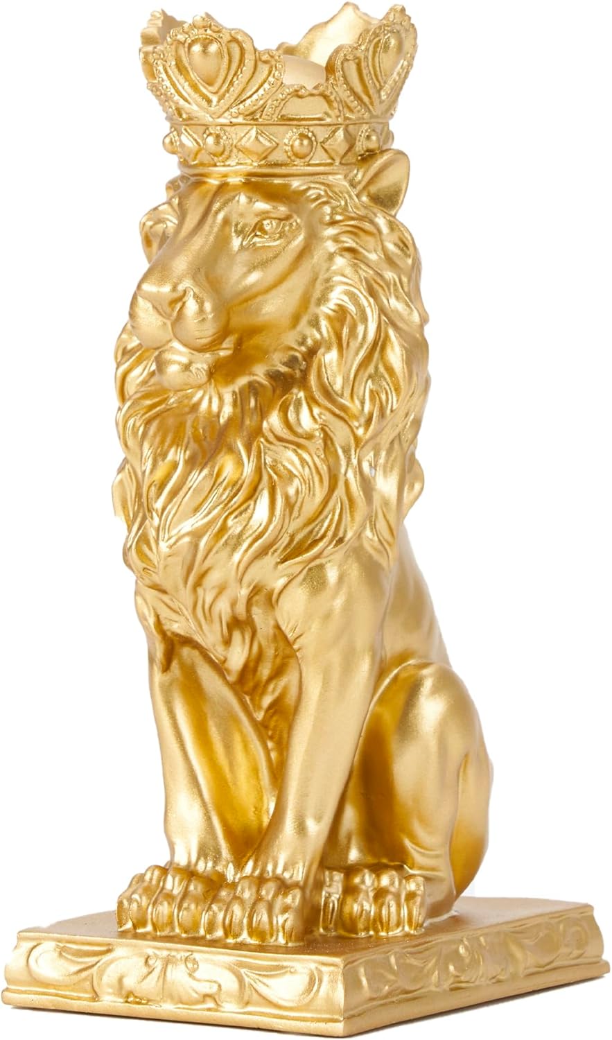 楽天市場】ゴールドクラウンライオンキング彫像高さ22.9cmゴージャス