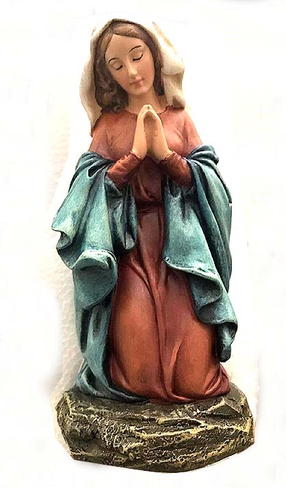 楽天市場】美しいお顔の、祈る聖母マリア様 レジン製 彫像 彫刻