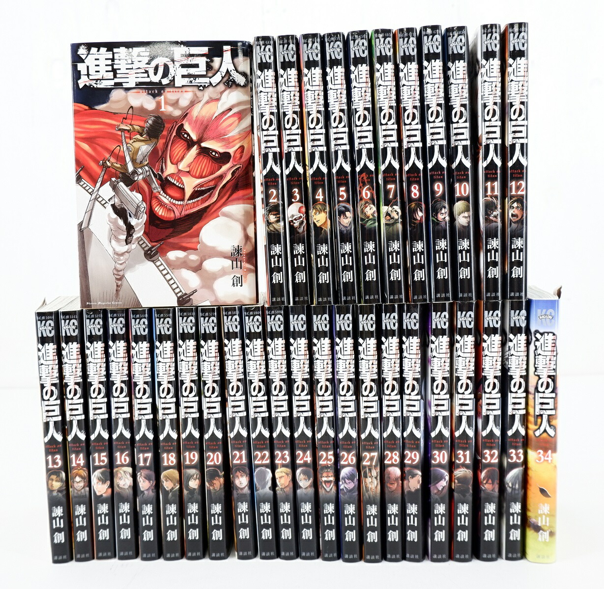 進撃の巨人 全巻セット 販売 セット】【コミック】進撃の巨人（全34巻
