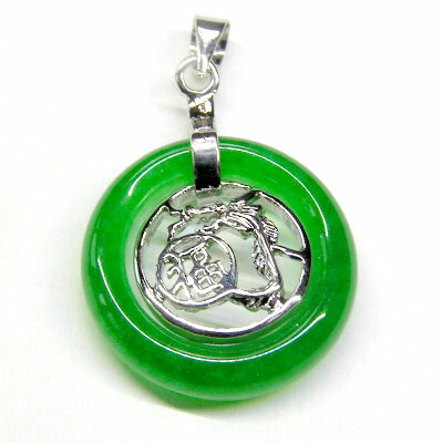 楽天市場】アクセサリー翡翠ペンダントトップ丸福 ネコポス便なら