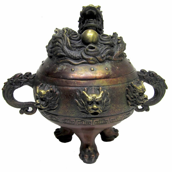 中国 香炉 銅造 銅器 中国 香炉 銅造 銅器 鋳銅製香炉（1） - 高岡銅器