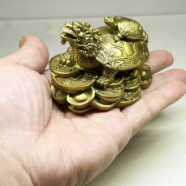 楽天市場】銅製 龍亀 小 8.5cm【送料無料】（沖縄別途700円） ｜龍亀