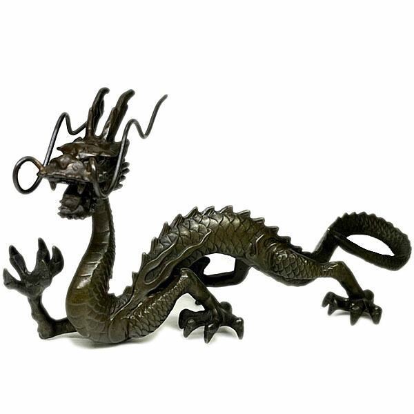 オベサス 時代金工 古銅鍍金 龍 置物 重さ約4kg D R9340H オベサス