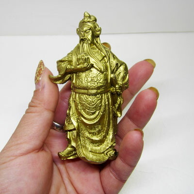 楽天市場】樹脂製関羽様 立像ミニ T214｜ ポリ,金色,練石,関公,レジン