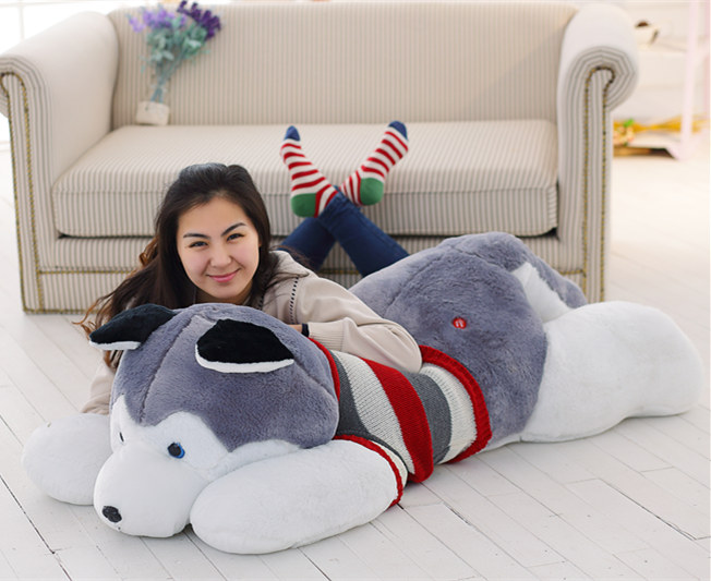 楽天市場】「全長70cm」ハスキー ぬいぐるみ イヌ ペット 犬 ハスキー