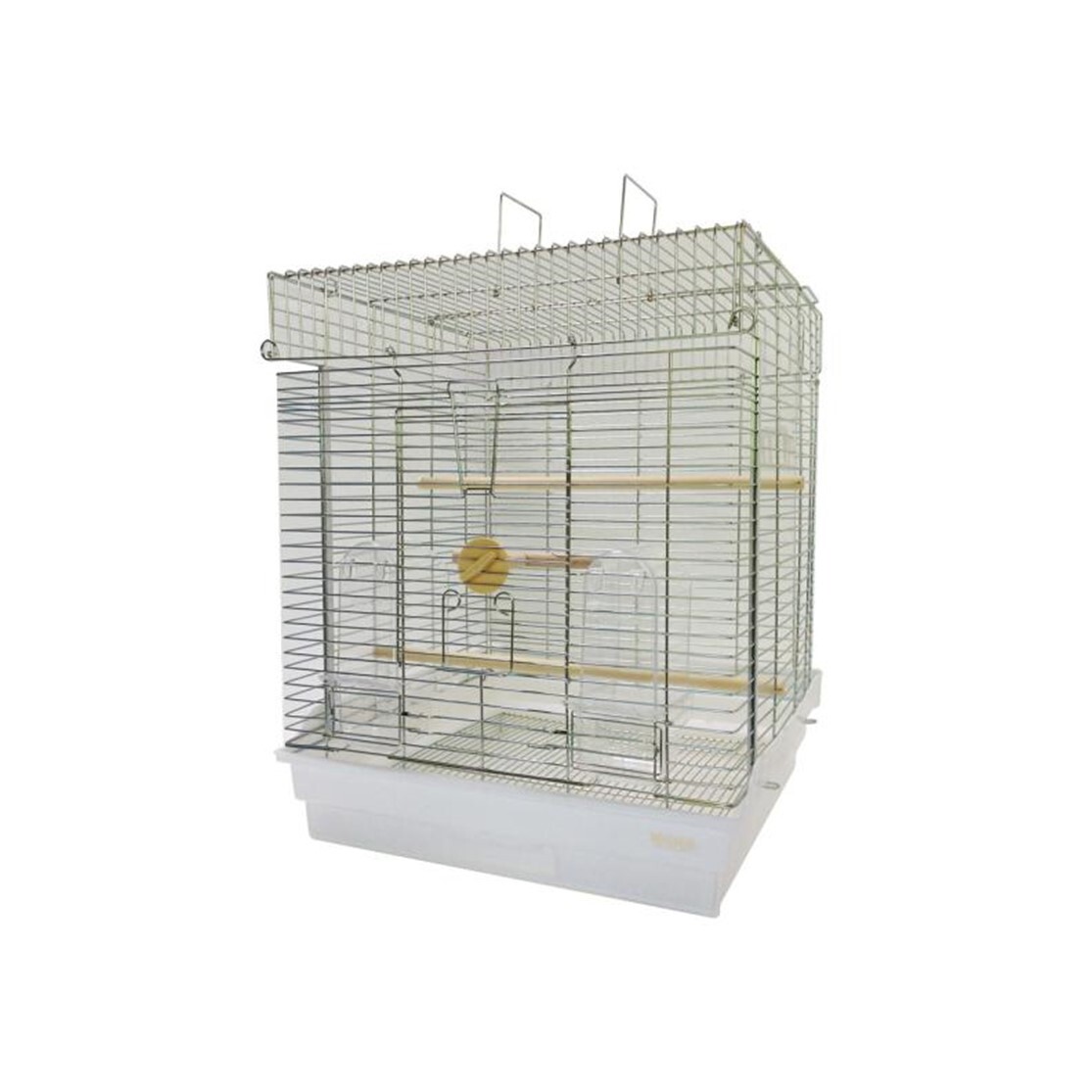 Ruexue 鳥かご 大型 バードケージ 【21cm高い囲い 餌飛び散り防止
