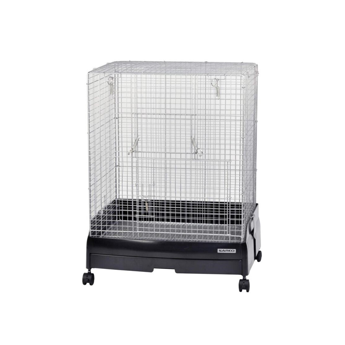 チンチラケージ SANKO ブラック 62L x 51W x 78H 滑車付き チンチラ