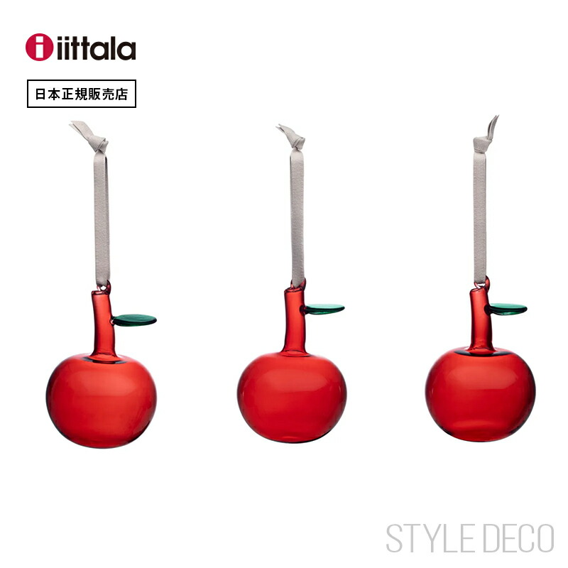 楽天市場】イッタラiittalaオイバトイッカ冬季限定オーナメントりんご