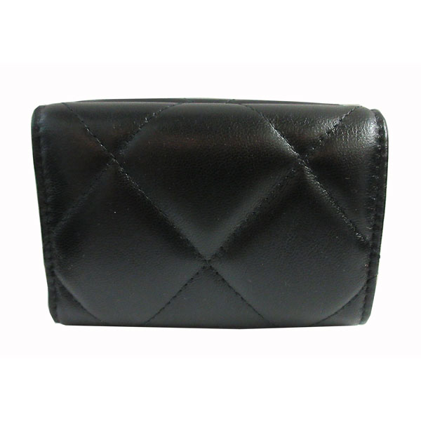 楽天市場】≪Brand new≫ CHANEL 19 Small Flap Walette Black Silver