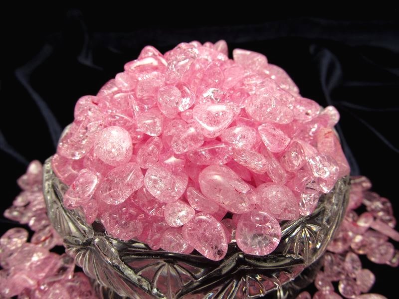 楽天市場】○AAA【ピンク(桃色)カラー きらきら爆裂水晶さざれ】200