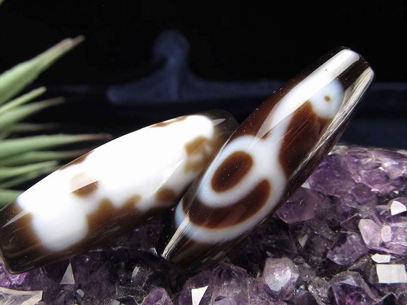 楽天市場】A至純天珠【三面大黒天・白蛇天珠(さんめんだいこくてん