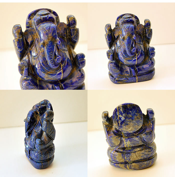楽天市場】【一点もの！】ガネーシャ(ラピスラズリ) 約67mm 手彫り置き