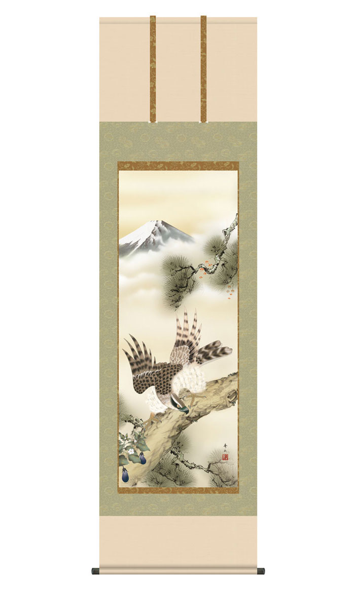 掛軸•不老英姿•鷹•二重箱 掛軸•不老英姿•鷹•二重箱 掛軸•不老英姿•鷹•