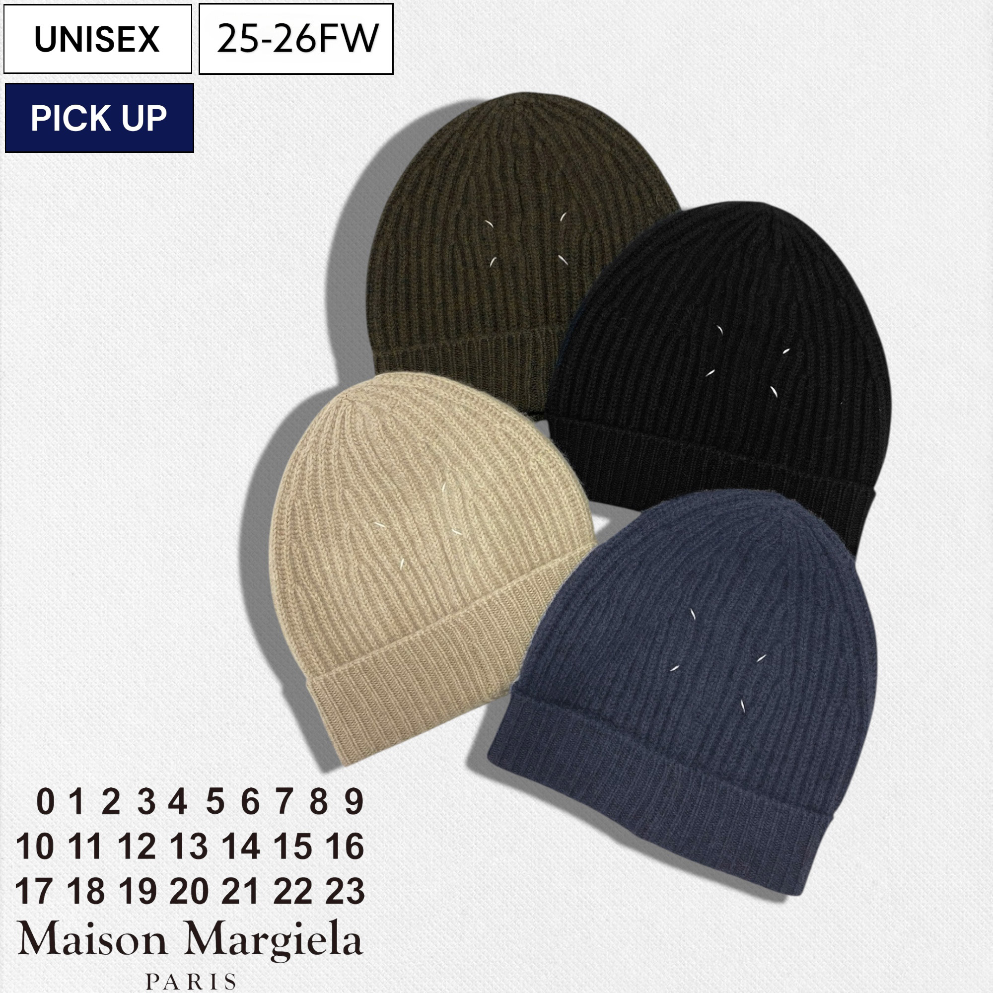 マルジェラ ニットキャップ/ニット帽 ダークブラウン Maison Margiela