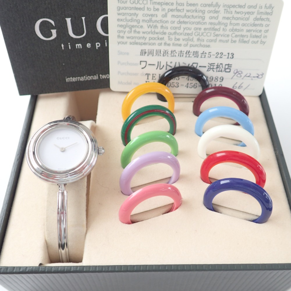 時計 GUCCI グッチ バングル シルバー 交換ベゼル 10本 時計GUCCI