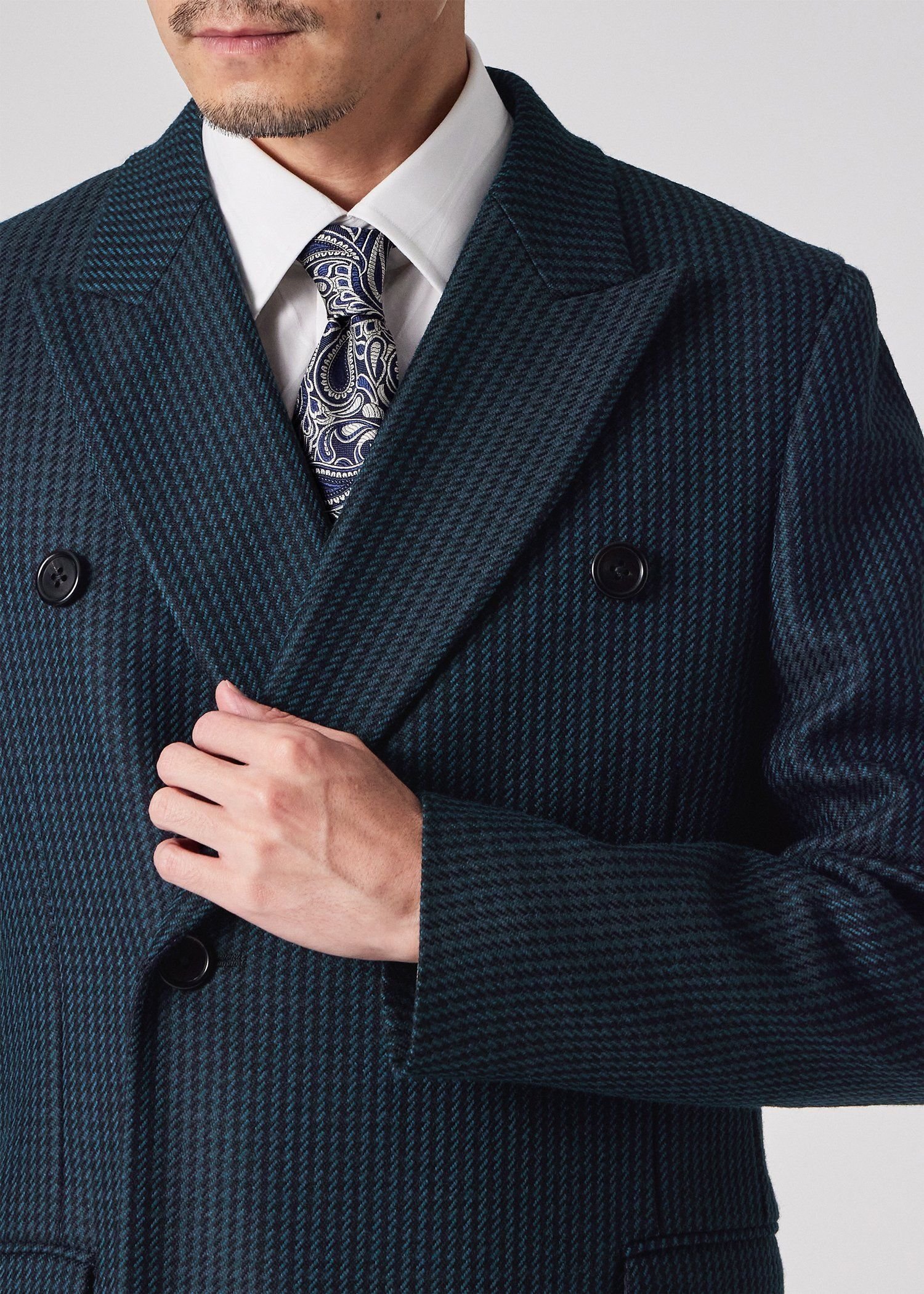 Paul Smith｜クラシックチェック ダブルチェスターコート | Rakuten