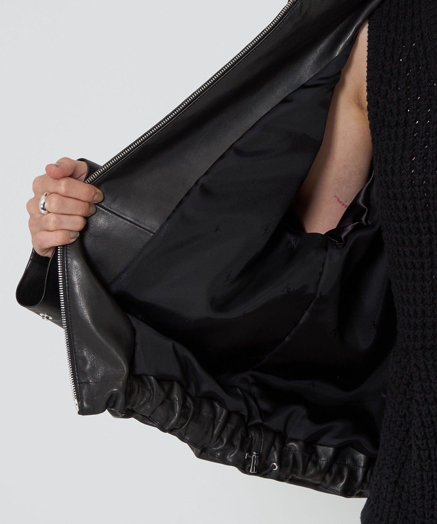 【UNITED ARROWS】 ラムレザー スタンドカラーダブルジップブルゾン UNITED ARROWS】 ラムレザー スタンドカラーダブルジップブルゾン