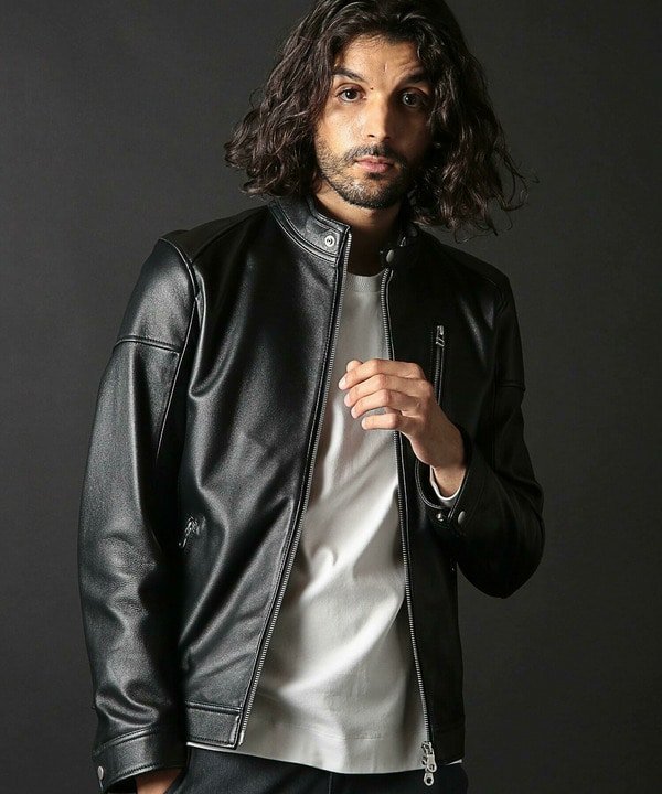 MEN'S BIGI｜シングルライダースレザージャケット | Rakuten Fashion