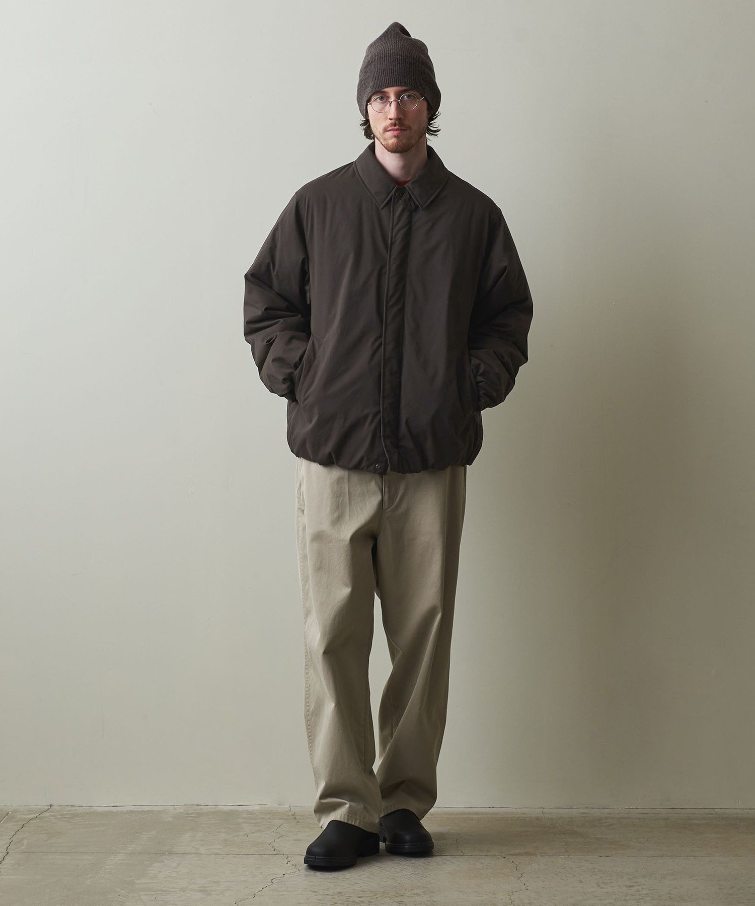 Steven Alan＞ ダルマ バルカラー ジャケットオリーブサイズS