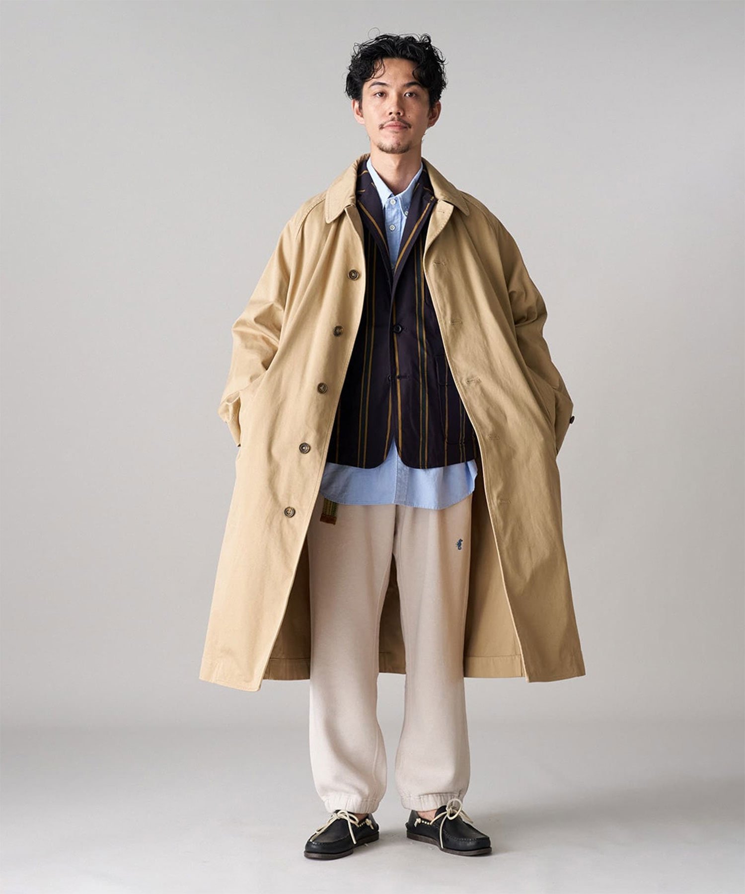 45R｜双糸チノの908ステンカラーコート | Rakuten Fashion(楽天