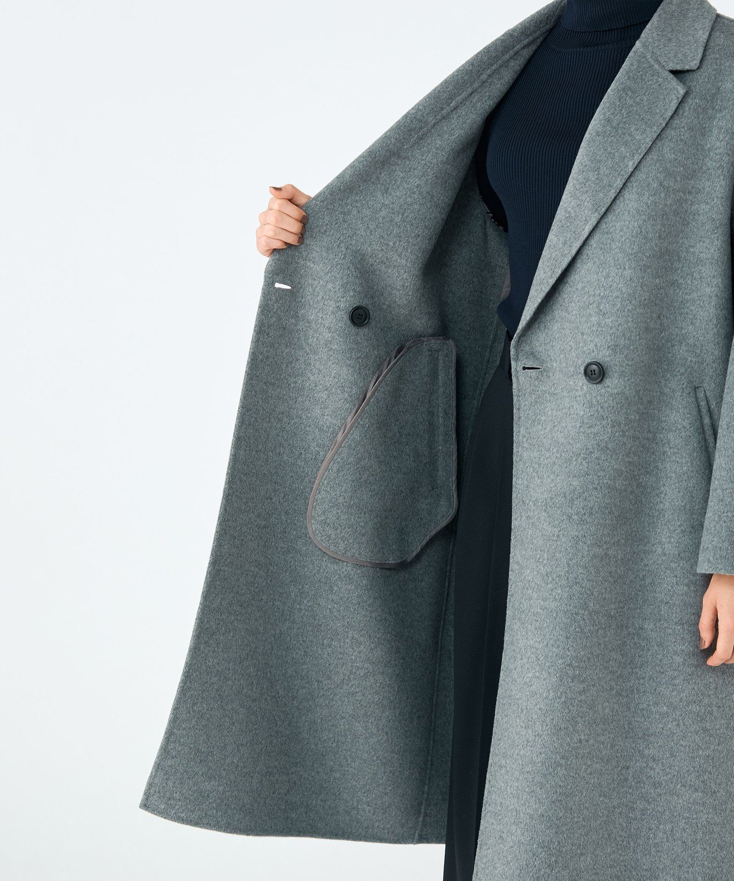 TOMORROWLAND｜ウールカシミヤリバー チェスターコート | Rakuten