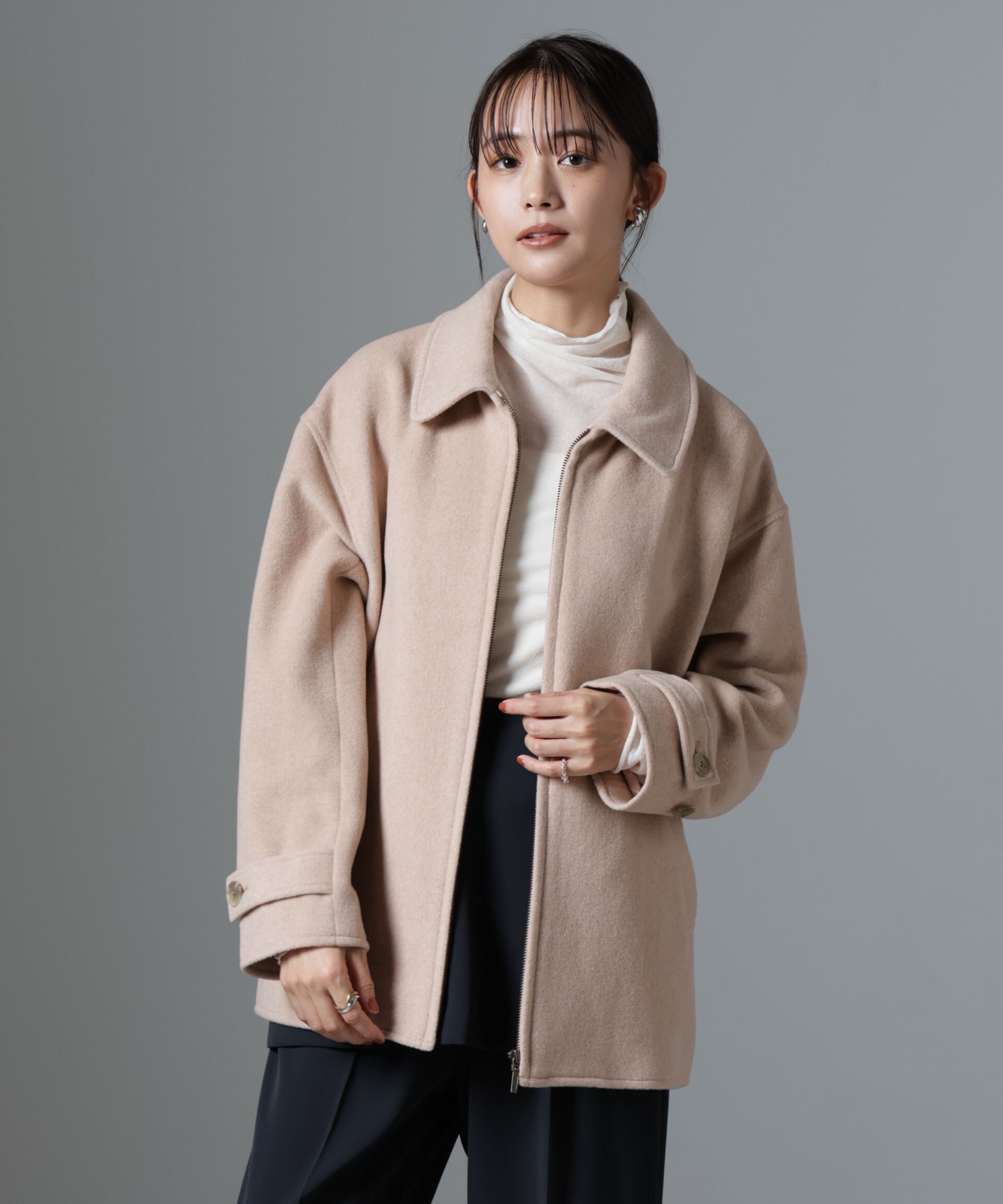 NANO universe｜ZIPミドルコート | Rakuten Fashion(楽天ファッション