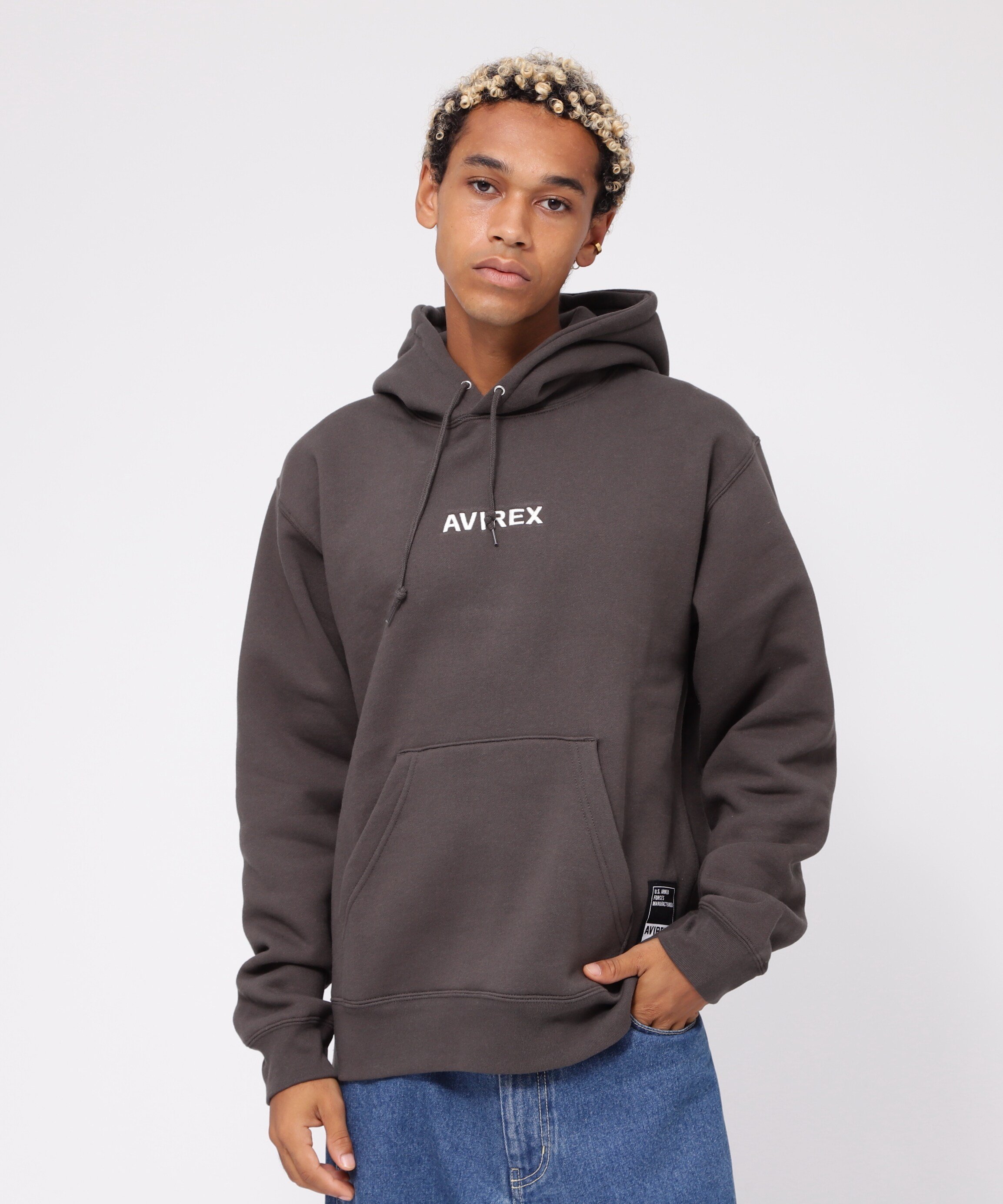 AVIREX｜《WEB&DEPOT限定》Aスター プルパーカー/ A STAR PULL PARKA