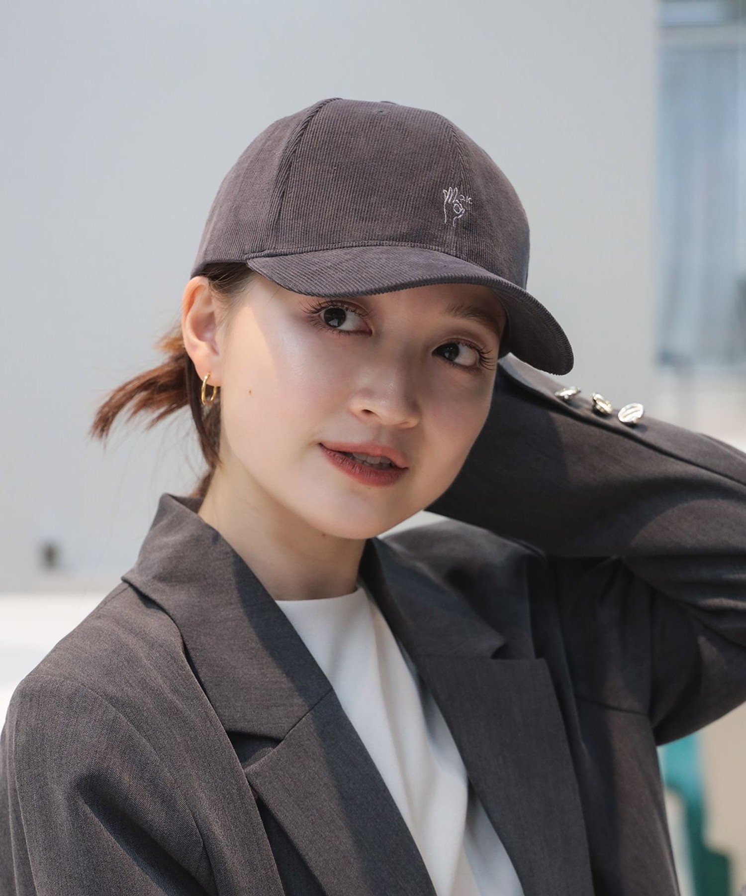 BEAMS HEART｜ハンドサイン 細コーデュロイ キャップ 25AW ギフト