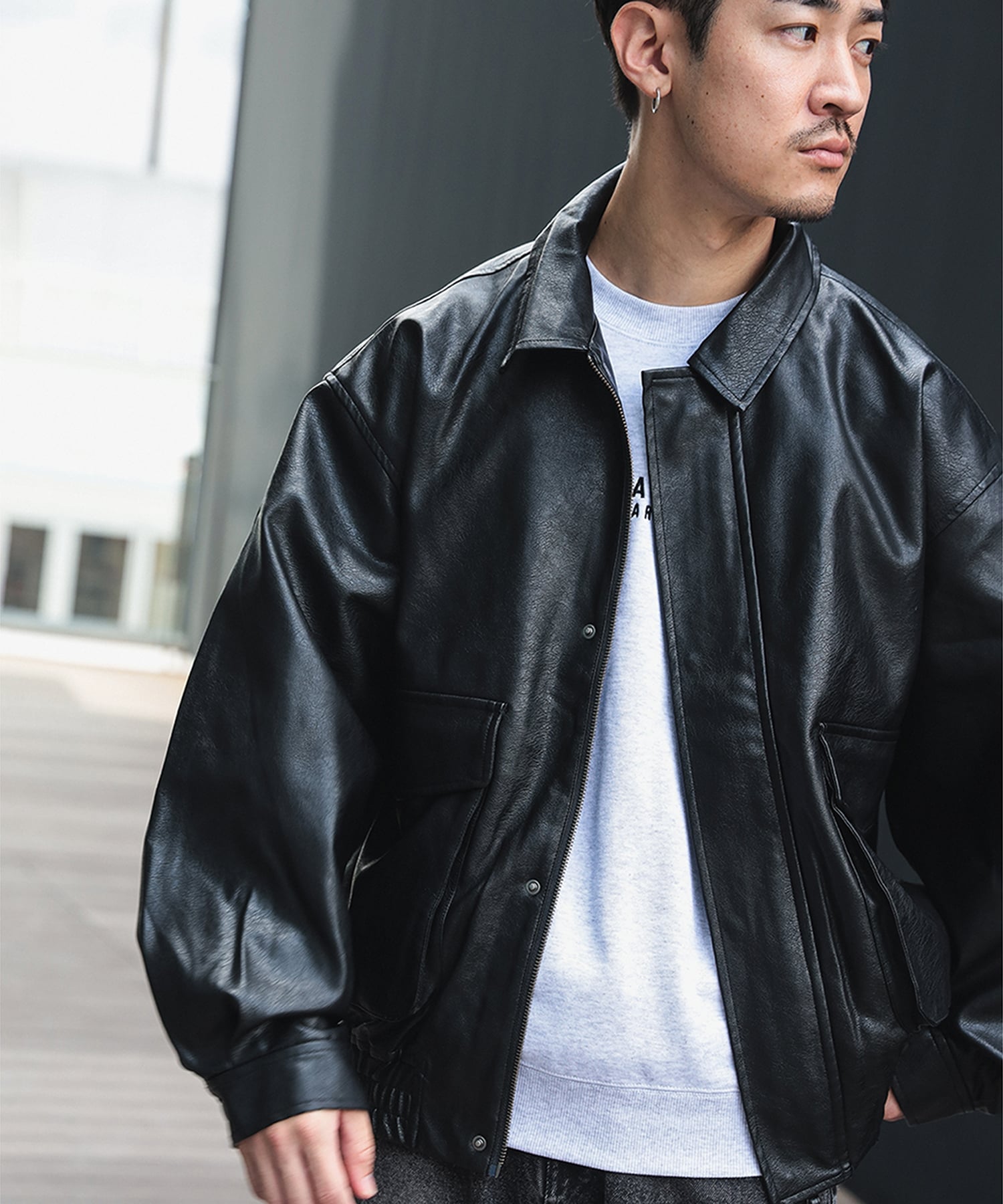 BEAMS HEART｜BEAMS HEART｜クラシック フェイクレザー ブルゾン