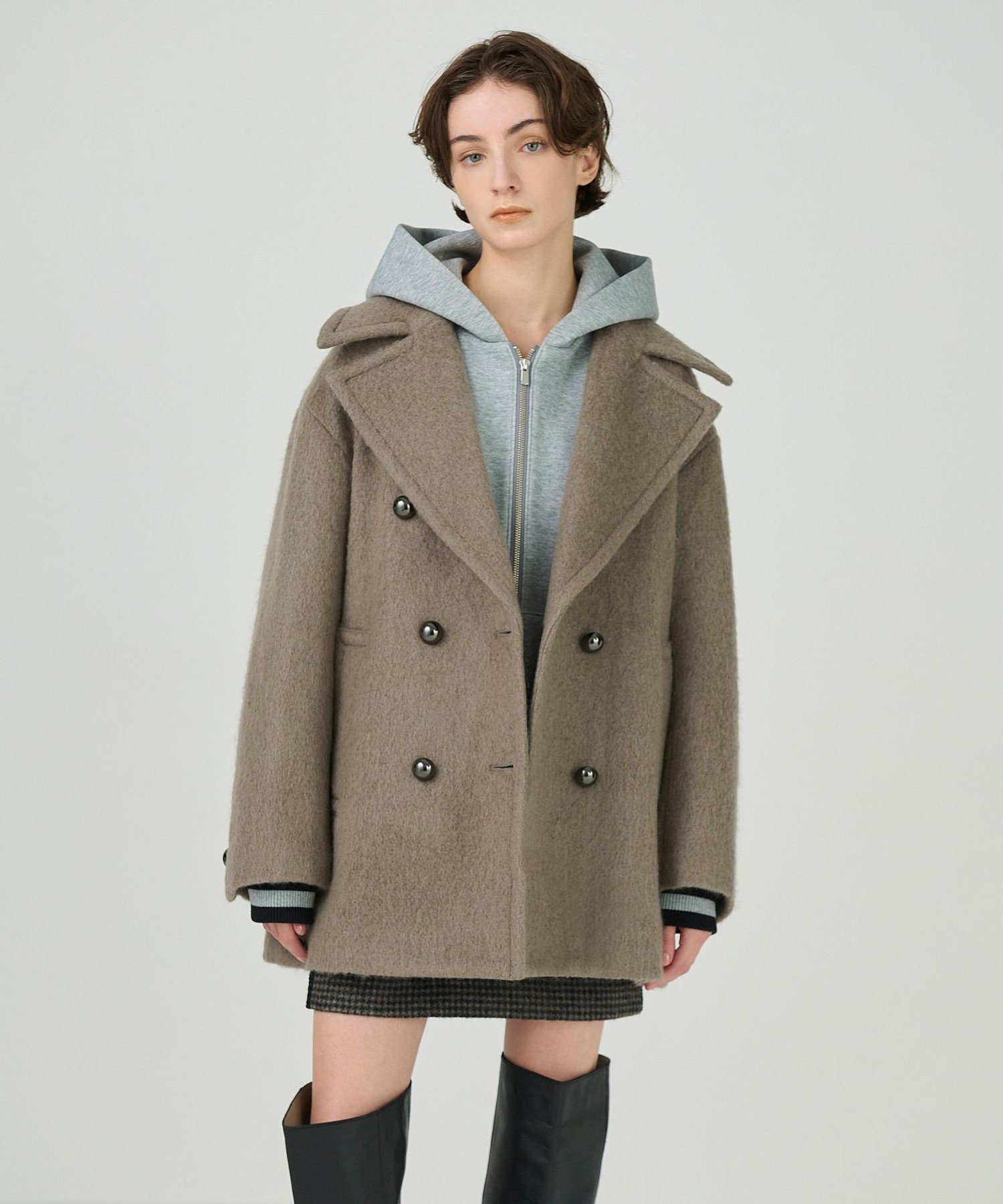 GRACE CONTINENTAL｜モヘヤシャギーPコート | Rakuten Fashion(楽天